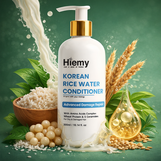 Hiemy Korean Rice Water Conditioner Advanced Damage Repair | With Amino Acids Complex, Wheat Protein & 5 Ceramides | (300ml)