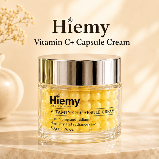 Hiemy Vitamin C+ Capsule Cream - Glow Boost Capsule Cream - Brightening & Radiance Boost Formula (50g)