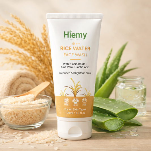 Hiemy Rice Water Face Wash | Cleanse | Brighten | Hydrate Naturally | (100ml)