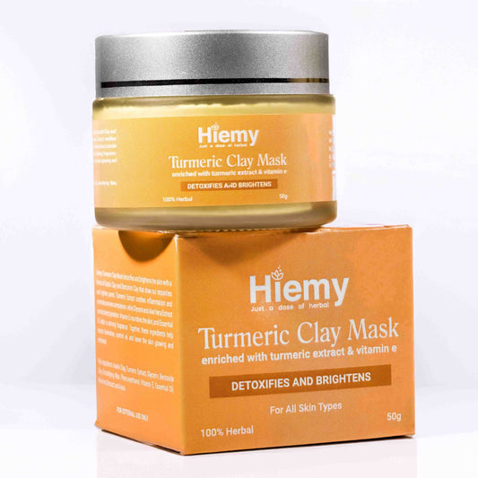 Turmeric Clay Mask For Brightening and Detoxifying (50g)