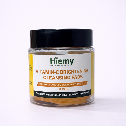 Hiemy Vitamin-C Brightening Cleansing Pads For Cleanse | Radiance | Refresh Glow (50Pads)
