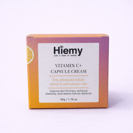 Hiemy Vitamin C+ Capsule Cream - Glow Boost Capsule Cream - Brightening & Radiance Boost Formula (50g)