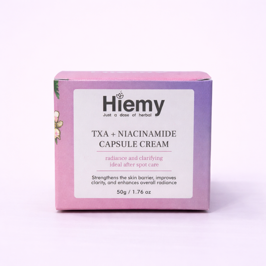 Hiemy TXA + Niacinamide Capsule Cream – Brightening, Spot Correction & Skin Tone Care (50g)