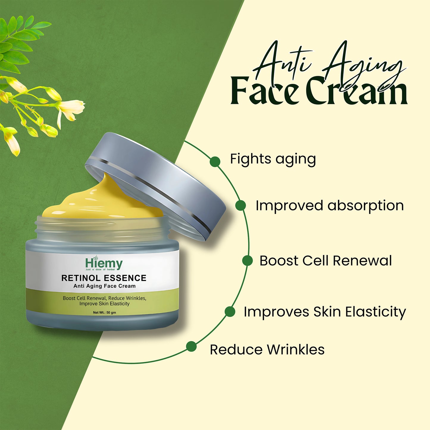 Hiemy Retinol Essence Anti Aging Face Cream (50 gm)