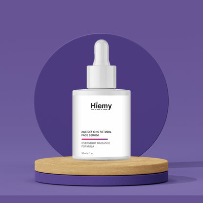 Hiemy Age Defying Retinol Face Serum – Overnight Radiance Formula (30ml)