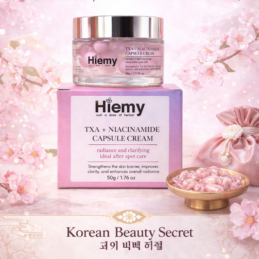 Hiemy TXA + Niacinamide Capsule Cream – Brightening, Spot Correction & Skin Tone Care (50g)