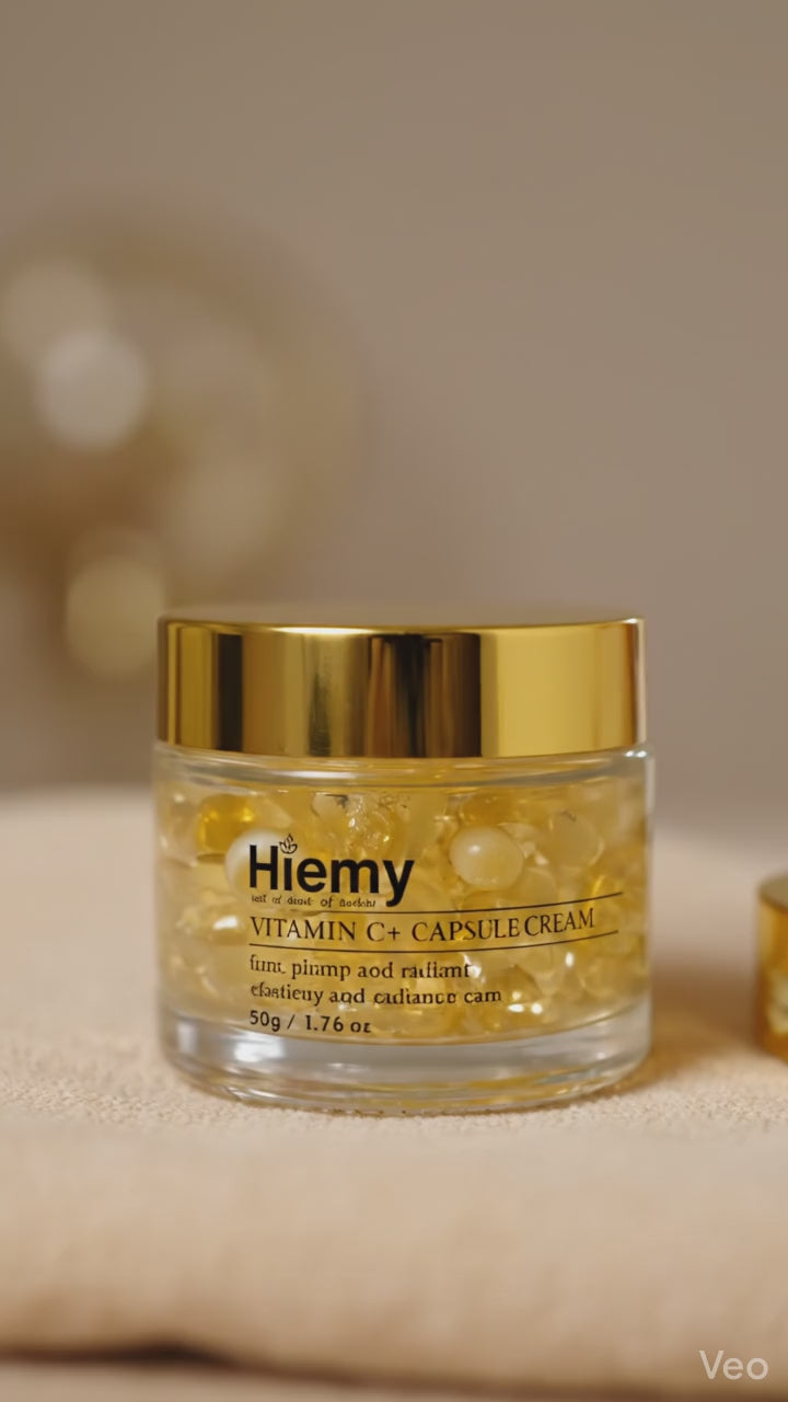 Hiemy Vitamin C+ Capsule Cream - Glow Boost Capsule Cream - Brightening & Radiance Boost Formula (50g)
