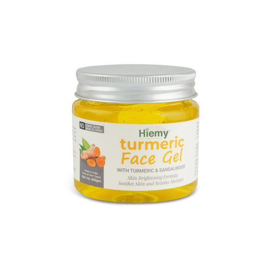 Turmeric Face Gel with Sandalwood for Sooting, Hydrating and Brightening (200gm)